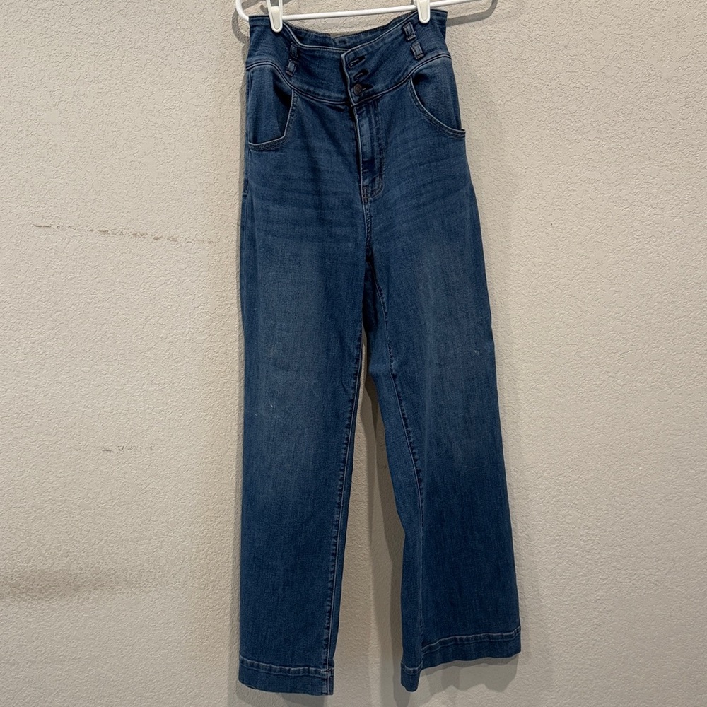Shyanne Dark Blue Flare Jeans
